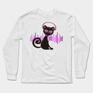 Scratchy - The DJ cat Long Sleeve T-Shirt